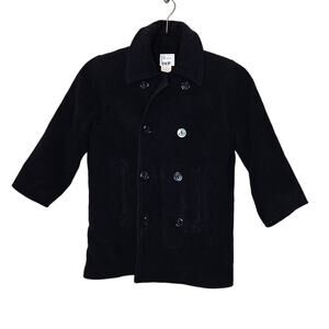 Florence Eiseman wool cashmere blend navy peacoat jacket sz 6 kids